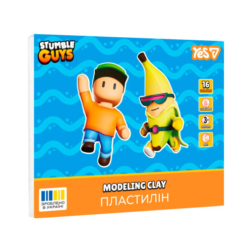 Пластилин Yes 16 цветов 320г Stumble Guys