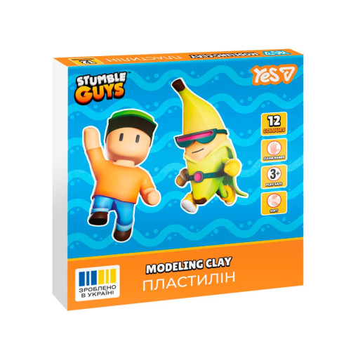 Пластилин Yes 12 цветов 240г Stumble Guys