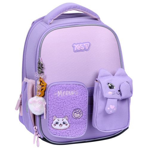 Рюкзак школьный каркасный YES Little Kitty H-100