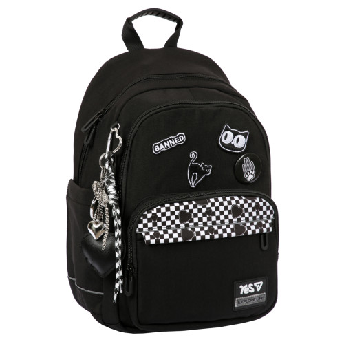 Рюкзак школьный Yes Black Cat TS-47M