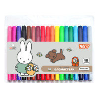 Фломастеры Yes 18 цветов Miffy