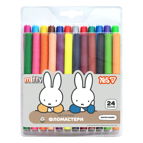 Фломастеры Yes 24 цвета Miffy