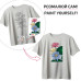 Футболка-раскраска Водяная Лилия, хлопок 100%, серая, размер M, ROSA Talent