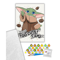 Картина по номерам Cute Grogu 16134-AC 30×40 см