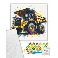 Картина по номерам Яркий самосвал 12512-AC 40×40 см