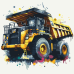 Картина по номерам Яркий самосвал 12512-AC 40×40 см