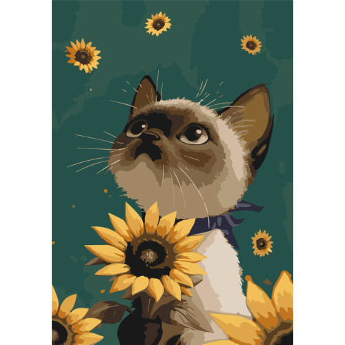 Картина по номерам Riviera Blanca Котенок (28x40) (RB-1202) Картина по номерам Riviera Blanca Котенок (28x40) (RB-1202)