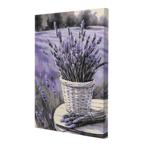 Картина по номерам Riviera Blanca Корзинка Лаванды (28x40) (RB-1207)