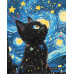 Картина за номерами Riviera Blanca Kitten's Night 40x50 см (RB-1222)