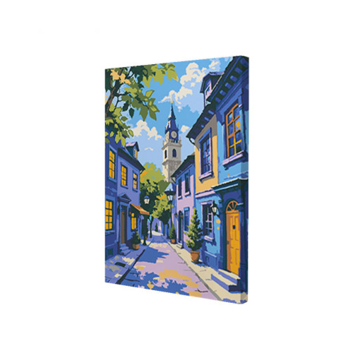 Картина за номерами Riviera Blanca Старе місто 28x40 см (RB-1179)  