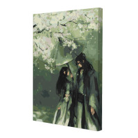 Картина за номерами Riviera Blanca Романтика під сакурою (28x40) (RB-1210)