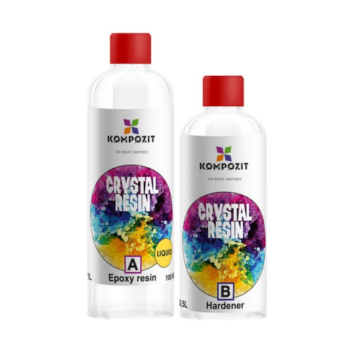 Эпоксидная смола CRYSTAL Kompozit (жидкая), 1,5 кг