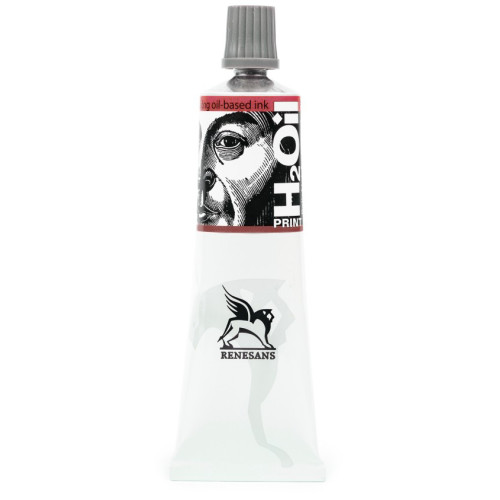 Масляная краска H2OilPrint для рельефной печати 60 мл, 03 Базовый красный