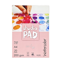 Склейка для акварелі Studio, А4, 200г/м2, 20л, SM-LT Art