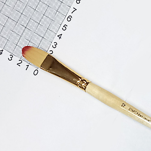 Пензель синтетика овальна нейлон ArtMaster, №12