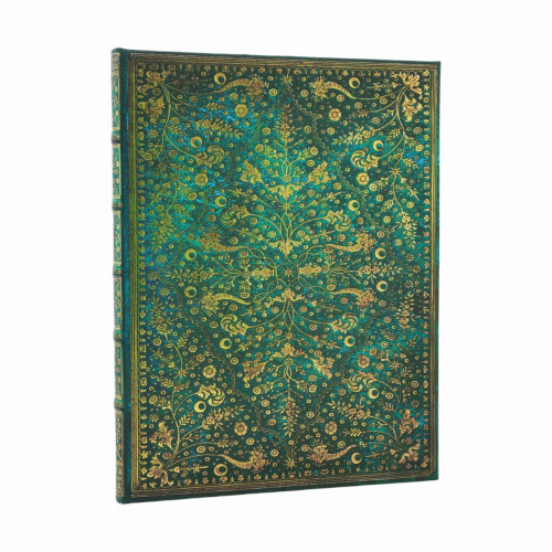 Записник Paperblanks Смарагдова квітка, великий Лінійка (9780349713137)