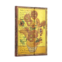 Записная книжка Paperblanks Ван Гог – Подсолнухи, средний Нелинованный (9780349715216)