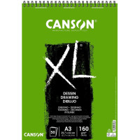 Альбом для рисунка на спирали XL, А3, 160 г/м², 50 л, белый цвет, Canson