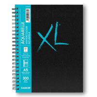 Блокнот для акварелі на спіралі XL, А5 (14,8x21см), 300г/м2, 34л, середнє зерно, Canson