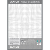 Калька для технического черчения, А4, 90 г/м², 50 л, Canson