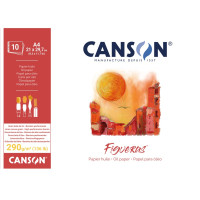 Блок паперу для олії та акрилу Figueras, А4 ( 21х29,7 см), 290 гр/м2, 10 л, Canson