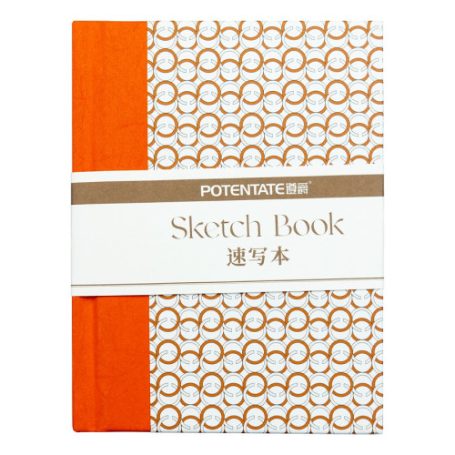 Скетчбук для эскизов в твердой обложке Potentate Hardbound Stitch А6 (10,5х14,2 см), 180 г/м², 48 л