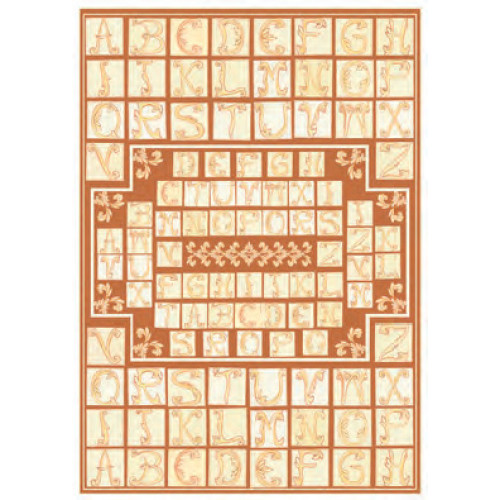 Декупажная карта DECOUPAGE Paper, 50x70 см, № 098 Alphabet