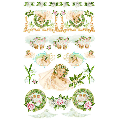 Декупажная карта на рисовой бумаге DECOUPAGE Napkin 35x50 см, (1) 515 Bride (CT188900_515)