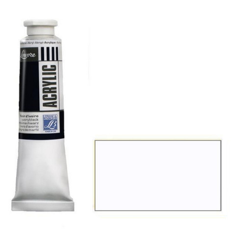 Краска акриловая Acryl Louvre 40 мл, Titanium white