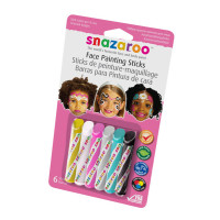 Фарба для гриму SNAZAROO 6 кольорів, для дівчаток