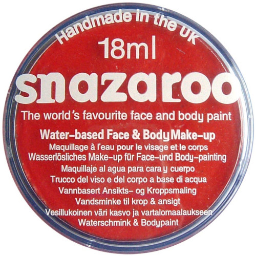 Краска для грима красная яркая Snazaroo Classic 18 мл