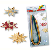 Папір для квілінгу FOLIA Quilling Papers 130 г щільність 35 x 1 см 100 стрічок Різдво 1296