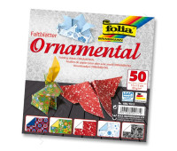 Папір для орігамі Folia Folding Papers Ornamental 15x15 см, 50 аркушів 80 г.м 2 (490/1515)