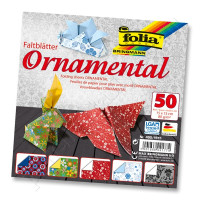 Папір для орігамі Folia Folding Papers Ornamental 20х20 см, 50 аркушів 80 г.м 2 (490/2020)