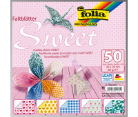 Папір для орігамі Folia серія Sweet 15х15 см, 50 аркушів 80 г.м 2 (491/1515)