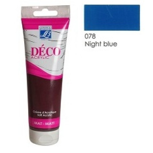 Акриловая краска Deco Acrylic Cream 120 мл, №078 Серо-синий