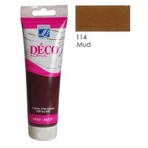 Акриловая краска Deco Acrylic Cream 120 мл, №114 Mud