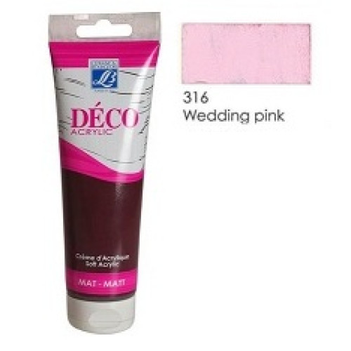 Акриловая краска Deco Acrylic Cream 120 мл, №316 Wedding Pink