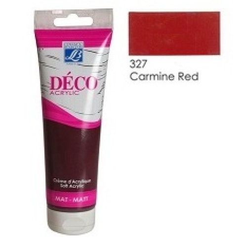 Акриловая краска Deco Acrylic Cream 120 мл, №327 Красный кармин