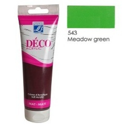 Акриловая краска Deco Acrylic Cream 120 мл, №543 Зеленый луг