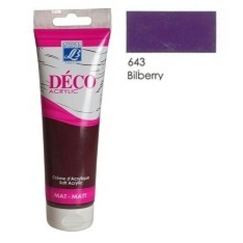 Акриловая краска Deco Acrylic Cream 120 мл, №643 Черника