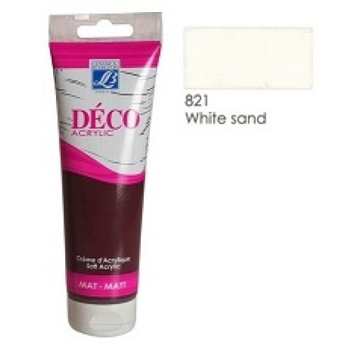 Акрилова фарба Deco Acrylic Cream 120 мл №821 White Send