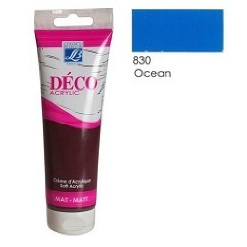 Акрилова фарба Deco Acrylic Cream 120 мл №830 Океан