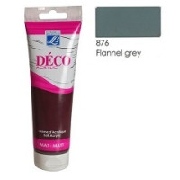 Акриловая краска Deco Acrylic Cream 120 мл, №876 Серый фланелевый Акриловая краска Deco Acrylic Cream 120 мл, №876 Серый фланелевый