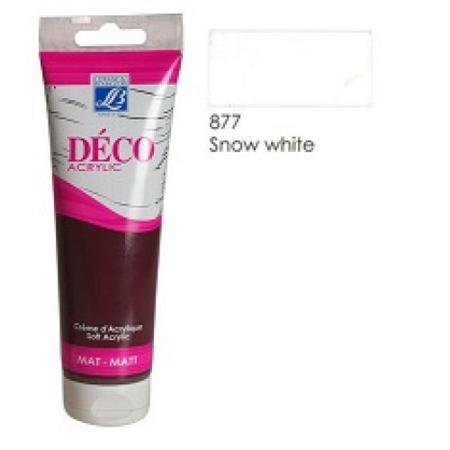 Акрилова фарба Deco Acrylic Cream 120 мл №877 Snow White