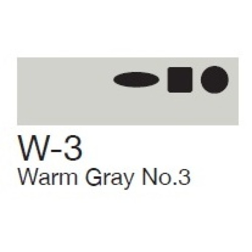 Маркер Copic Marker W-3 Warm gray Теплый серый 2007508