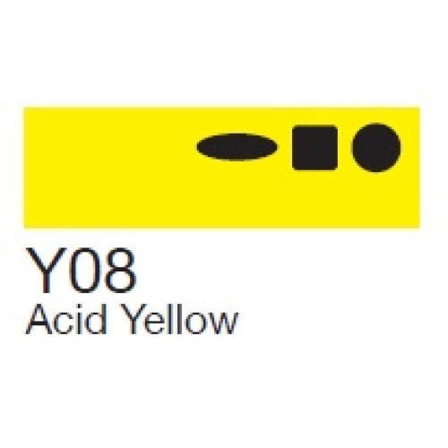 Маркер Copic Marker Y-08 Acid yellow Насыщено-желтый 20075192