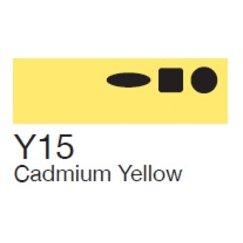 Маркер Copic Marker Y-15 Cadmium yellow желтый кадмий 2007534