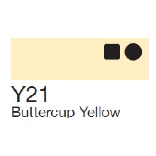 Маркер Copic Marker Y-21 Buttercup yellow Тусклый желтый 2007557