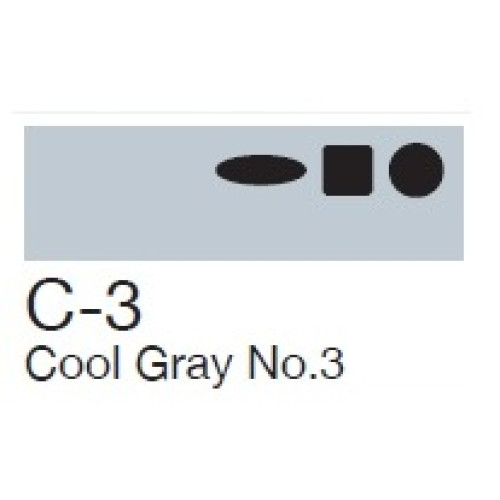 Маркер Copic Marker С-3 Cool gray Холодный серый 2007513